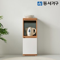 동서가구 화이트콤비 슬림수납장 DF907700, 오크콤비