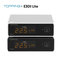 NEW TOPPING E30 II lite 디코더 AK4493S DAC USB 고해상도 오디오 DSD512 768k XMOS XU208 원격 제어 프리 앰프 DAC가있는 터치 작동, silver