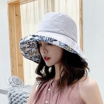 여성 모자 버킷 모자 파나마 여성 사계절 어부 모자 큰 챙 모자 양면 어부 모자 Sun Visor Sunhat