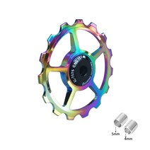 풀리 모터풀리 베어링풀러10T 11T 12T 13T 14T 15T 16T 17T MTB 도로 자전거 뒷 변속기 풀리 롤러 세라믹, 04 Colors_04 13T