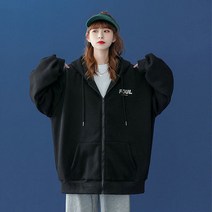 여자 2컬러 기모후드집업 DS-BB280