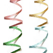 리본끈 슈퍼금사 3mm x 45yard 포장리본 포장용품, 진보라