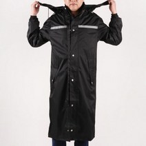 방풍 남여공용 편한 롱코트우비 레인코트 방수 블랙 272357, 라임그린