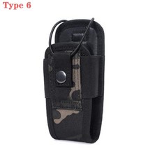 무전기 파우치 멜빵 가방 보관함전술 Molle 라디오 주머니 워키 토키 홀더 가방 허리 벨트 팩 나일론 휴대, 25 Type 6