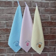 토끼키친타올 주방타올 어린이집타올 수건 답례품 돌답례품 판촉물, 파랑, 1개