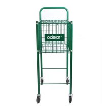 테니스볼카트 오디어 접이식 휴대용 스테인리스 캔버스 테니스 코치 카 티칭 트레이닝 프레임 볼 줍기