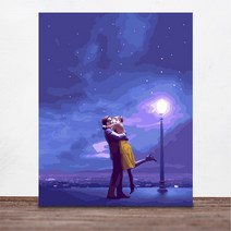 위메이크 페인팅 DIY 명화그리기 세트 라라랜드 40x50, 혼합색상