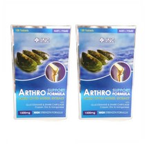 JNC Arthro Green Lipped Mussel Extract 제이엔씨 아스로 초록입홍합 글루코사민 1500mg 120캡슐 2팩