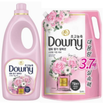 다우니 스프링가든 러브 리필 2.6L + 2L 280회분 대용량 프리미엄 퍼퓸 고농축 겸용, 1세트, 4600ml