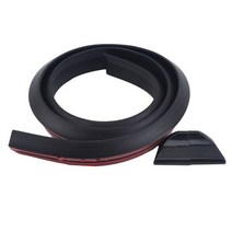 1.5M 자동차 스타일링 5D 탄소 섬유 스포일러 스타일링 DIY 수리 스포일러 유니버설 아우디, Black matte