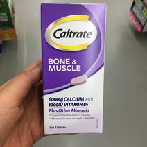 Caltrate Bone and Muscle 칼트레이트 뼈&근육 칼슘 100정x2팩, 1개, 100