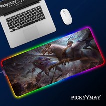 레이저 게이밍 키보드 마우스 대형 패드 게임용 RGB 디아블로3 컴퓨터 XL 불빛 책상 매트 카펫 장패드, 400x900x4mm, SS007 Diablo (36)