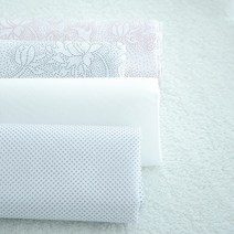 대폭 얇은 미끄럼방지 원단 도트&플라워(4종), 베이지플라워