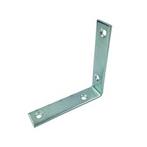 Prime-Line MP11346-2 코너 브래킷 4인치 강철 구조 아연 도금 L-앵글(2팩)