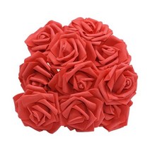 품 생일 102030Pcs 8cm 인공 PE 거품 웨딩 테이블 홈 DIY 스크랩북 품에 대 한 장미 꽃 신부 부케, 30pcs, Red