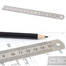 15CM 쇠자 제도용품 알루미늄자