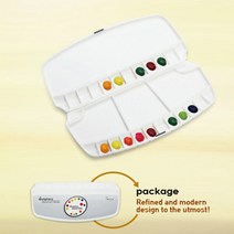 [AHJ_2880284] 미젤로 심포니파렛트 24칸 MWP-3042 - 39044 파렛트 팔레트 빠레트 수채화팔레트 전문가용파렛트