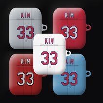 와우박스 주문제작 2021시즌 메이저리그 세인트루이스 카디널스 김광현 싸인 야구 유니폼 에어팟 버즈 무선 이어폰 케이스, 유광 하드케이스, 에어팟 프로