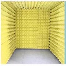 가정용 방음부스 1인 손쉬운 미니 조립식 녹음실 방송 소음차단 독서실 스튜디오 노래방 간이스튜디오 방음, 6.노랑  +LED