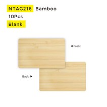 나무 NFC Ntag213 Ntag216 RFID 대나무 빈 디지털 명함 DIY 공예 레이저 조각 사용자 정의 로고, [02] Ntag216x10Pcs Blank