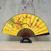 접이식 차이나 남성 비단부채 주문제작 클래식 선풍기 에어 화이트 포토 댄스 일용 선물 793224843, 1, 초코블링 8인치 희영문