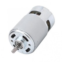 완전 밀폐형 775 DC 모터 12-24V 8800-20000Rpm 고속 대형 토크 이중 볼 베어링 스텝 효율적인 금속 케, 한개옵션0