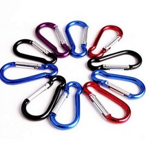 다용도 알루미늄 아웃도어 열쇠고리 버클 카라비너, 실버