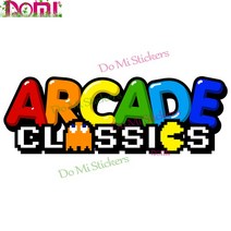 레트로 아케이드 게임 자동차 스티커 장식 X-Box RV 모토 크로스 레이싱 노트북 헬멧 벽, 16 라이트 그린_05 Length 38cm