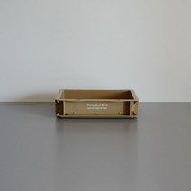 밀크박스 미니 세트 트렁크 카고 캥핑 박스 수납 12종, 가로 30*세로 20*높이 7cm, 브라운