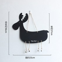 사이드월 라운지쉘터 레이어닝 카라반나무 작은 칠판 침실 벽 장식 양면 걸이식 메시지 보드 벽화, 02 B