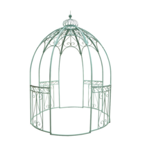 장미 아치 정원용품 덩굴시렁 넝쿨 지지대 대형 철제, 오래된 청록색