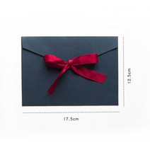 하도메봉투 a4용지파일케이스 50 개/몫 빈티지 그램 빈 크래프트 종이 DIY 다기능 봉투 리본 엽서 상자 패, 08 dark blue S