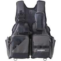 시마노 SHIMANO 낚시복 고정식 플로팅 베스트 게임 베스트 VF-024U 낚시 구명 조끼, 회색