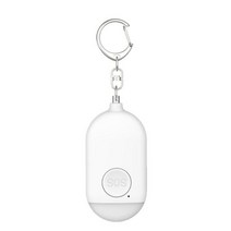 휴대용 경보기 경보 130db 경보 키 체인 led 조명 비상 안전 여성안심귀가 호신기, 협력사, 하얀색