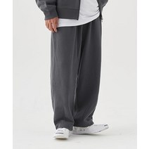 TOFFEE 턱 벌룬핏 와이드 스웻 팬츠 (CHARCOAL) TUCK BALLOON FIT WIDE SWEAT PANTS (CHARCOAL)