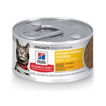 사이언스다이어트 힐스 고양이사료 어덜트 유리너리 헤어볼 컨트롤 치킨 캔 82g x 12개 캣, 힐스 고양이사료 어덜트 유리너