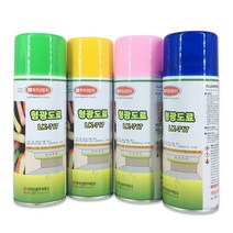 럭키산업 LK-717 형광도료 락카 스프레이 400ml, 형광청색, 1개