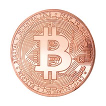 기념주화 비트코인선물 모형소품도금 코인 BTC 40mm 기념품 밀리언 아트 기념 골동품 모조 비트코인 실, 03 Rose gold Bitcoin