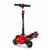 전동킥보드 두발킥보드 대리기사킥보드 이동수단 앉아서타는전동킥보드 어린이를위한 전기 스쿠터 3-14 세 중년 및 젊은 충전식 플래시 균형 스쿠터 이동성 휴대용 자동차, 페인트 레드 스마트 일렉트릭 모델블루투스 음악