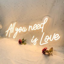 당신이 필요로 하는 것은 사랑 LED 네온 벽 장식 따뜻한 편지 불빛 간판 생일 파티 웨딩 약혼, 03 warm_01 USB