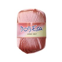 [앵콜스] 인견튜브사 도베사 Dobesa 뜨개실/털실 네트백 여름실 코바늘 손뜨개, 104 인디피치핑크(##4볼묶음)