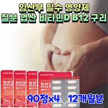 식약처 인증 임신 준비 부부 엽산제 철분제 비타민D 구리 B12 임산부 태아 필수 영양제 엽산 400 800 철분 비타민디 임신전 보충제 수유기 수유부 건강 보조 식품 약국