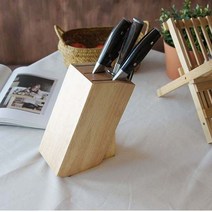 칼블럭 우드 1P 원목 주방 칼꽂이 칼보관함 칼블록