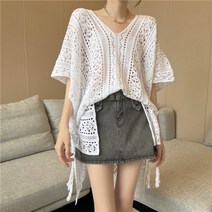 코바늘 조끼 베스트 모리룩 뜨개 크로쉐 할머니 니트