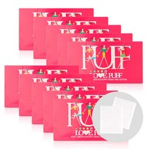 [경기점] 러브퍼프 100매x10개 화장솜 무형광 네일 스킨 리무버
