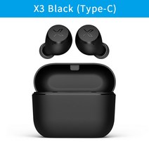 EDIFIER X3 TWS True Wireless 이어 버드 블루투스 5.0 터치 컨트롤 음성 보조 지원 aptX, 03 X3(type C) Black