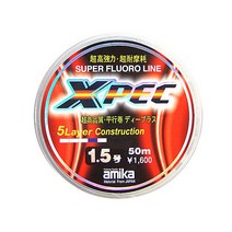 아미카 XPEC 목줄 나일론 카본 바다 민물 대물 낚시줄, 3호