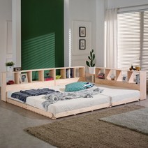 메리노침대 와이드 저상형침대 원목헤드/보드프레임(깔판제외), 퀀사이즈(150cm)
