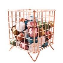 홈시그널 네스프레소 돌체구스토 버츄오 일리 캡슐 보관함 케이스 바구니, 핑크골드