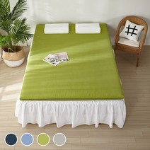 키즈돔 스페셜 폴리 볼라텍스폼 접이식 S/SS 토퍼 매트리스[6cm], 블루, 슈퍼싱글